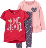 Simple Joys by Carter's Toddlers and Baby Girls' 3-Piece Playwear Set